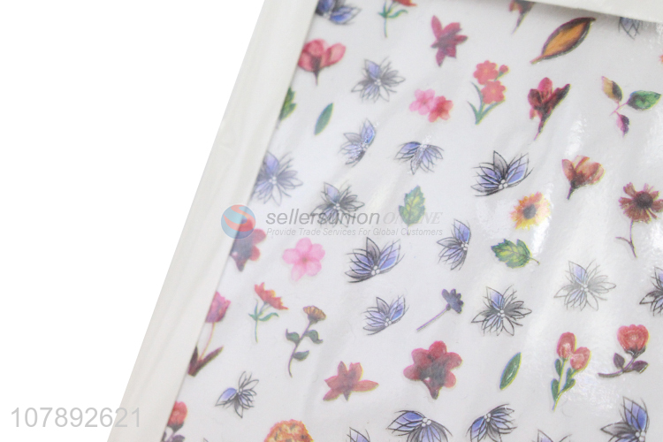 Good selling multicolor flower pattern diy nail art stickers