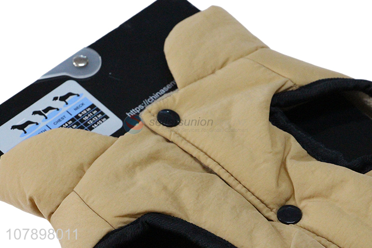 Online wholesale pet dog winter clothes fleece lined jacket hoodie