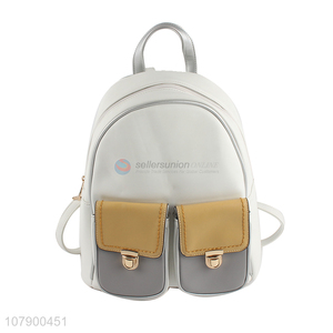 Good Quality PU Leather Backpack Modern Shoulders Bag For Ladies