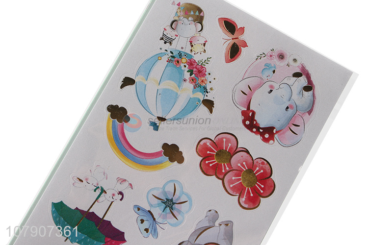 Hot selling multicolor creative cartoon flat stickers for children
