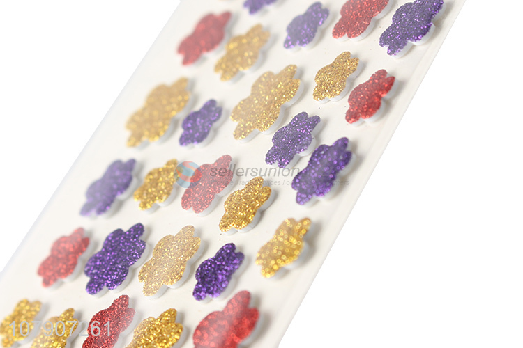 China factory wholesale floral glitter stickers for kids