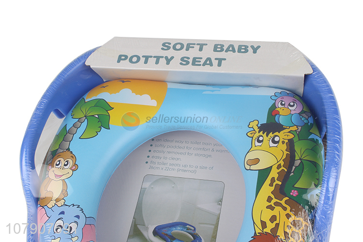 Best quality lovely soft baby potty seat cushioned children toilet seat