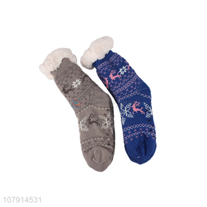 Popular product Christmas room socks anti-slip ladies winter warm floor socks