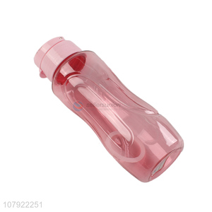 Yiwu direct sale pink transparent plastic water bottle