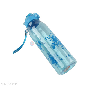 Factory wholesale blue plastic drinking bottle for students