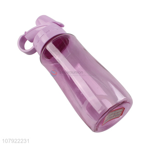 China export purple plastic cup universal portable sports bottle