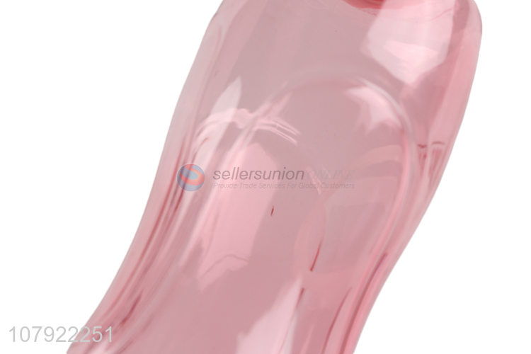 Yiwu direct sale pink transparent plastic water bottle