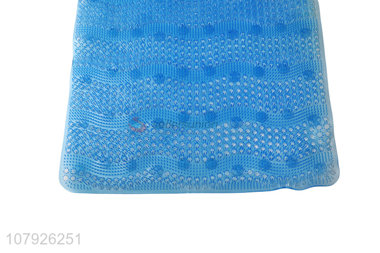 China wholesale blue rectangular non-slip bathroom mat for sale