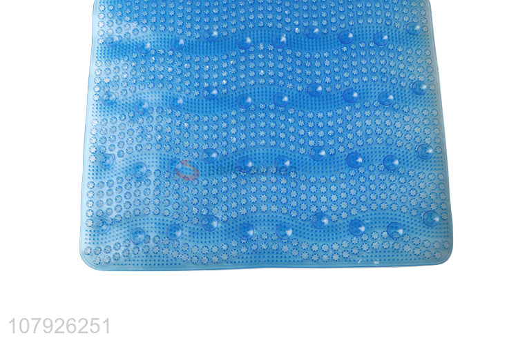 China wholesale blue rectangular non-slip bathroom mat for sale