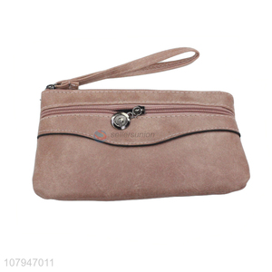 Popular products fashion <em>women</em> pu zipper wallet wrist <em>purse</em>