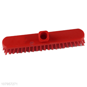 Factory price red plastic universal replacement broom head for household
