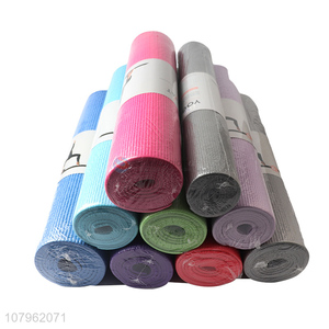 Factory direct sale multi-color portable yoga mat thickened fitness mat