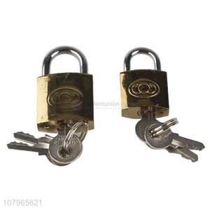 Wholesale golden titanium gold padlock household hanging door padlocks