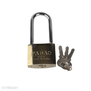 Good wholesale price long handle iron padlock drawer door lock