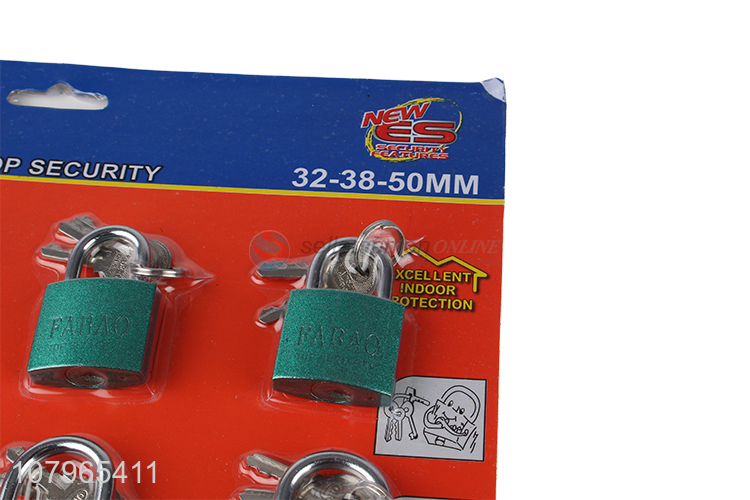 Good price color combination padlock universal iron lock wholesale