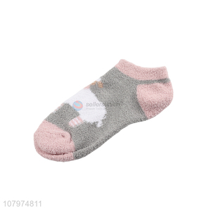 Good quality kids microfiber socks thickened fluffy socks for winter