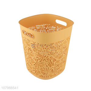New arrival fashionable hollowed out plastic garbage can waste paper basket