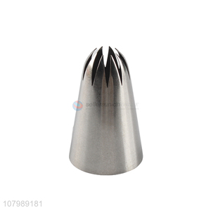 Factory wholesale stainless steel cake cream piping nozzle tools for household