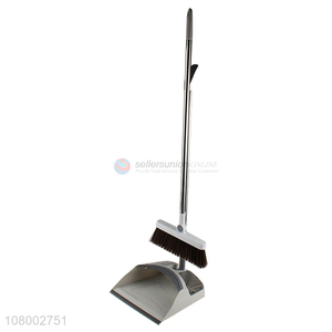 New Arrival Plastic Rotatable Broom With Dustpan Set