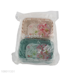 Low price wholesale plastic printing soap box bathroom storage box