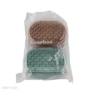 High quality creative soap box household plastic soap box set