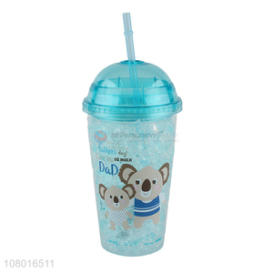Hot selling women cooling cups girls straw cups plastic juice cups