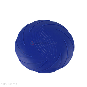 Yiwu wholesale blue plastic flying disc portable pet outdoor toys