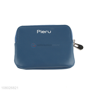 New design blue fashion <em>women</em> men <em>purse</em> pu leather wallet