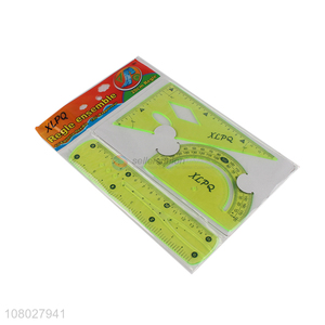 China factory school students 3pieces ruler set for stationery