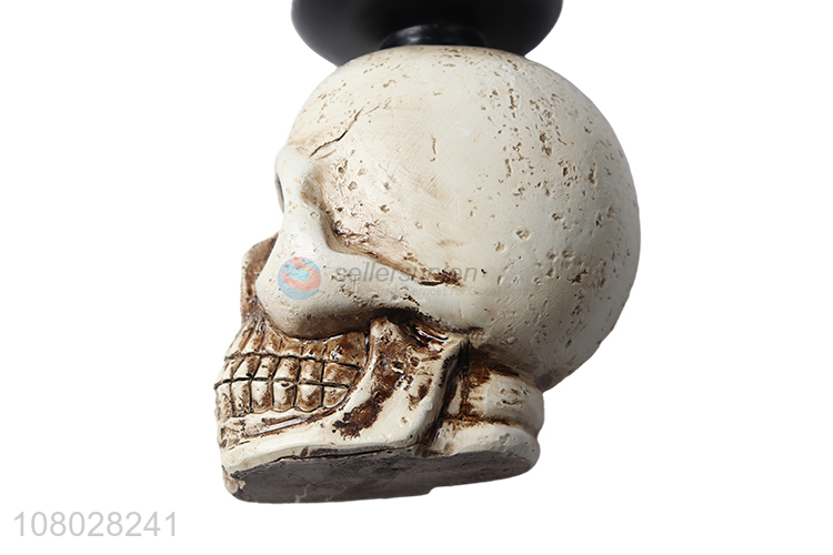 Hot products skull shape holiday decoration candlestick