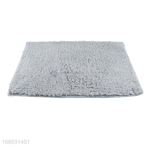 Yiwu factory soft grey plush <em>carpet</em> floor mats for household