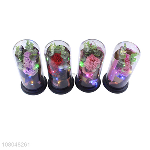 Yiwu market multicolor creative flower lantern <em>glass</em> <em>crafts</em>