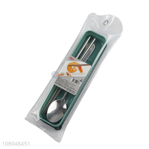 Factory supply travel camping picnic portable flatware spoon chopsticks
