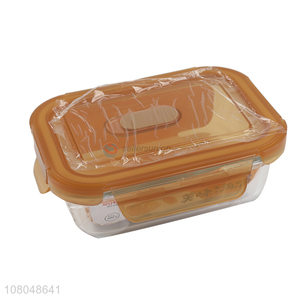 Top product 370ml rectangular glass food storage box preservation box