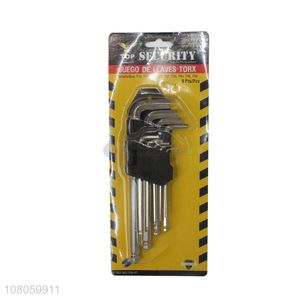 New arrival 9 pieces ball head hex key wrench set cr-v hex keys