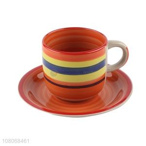 Good Quality Color Cup And Saucer Set Coffee Cup Set