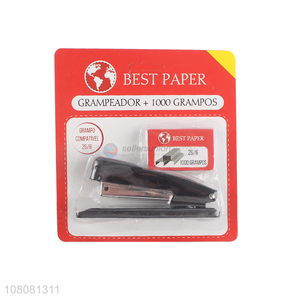 High quality large standard size 26/6 staplers set with 1000 staples