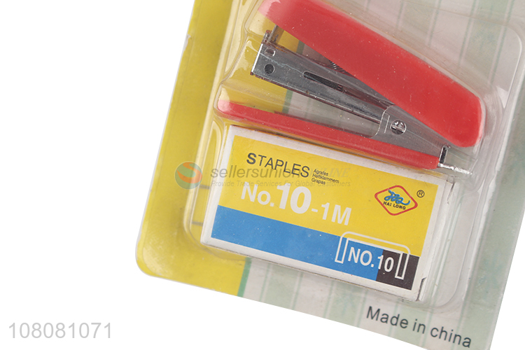 Good quality heavy duty 15 sheet capacity 10# stapler and staples set
