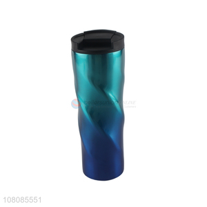 New design gradient color stainless steel vacuum insulated water bottle