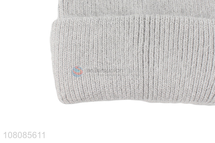 New arrival thicken warm knitted hat ladies beanies