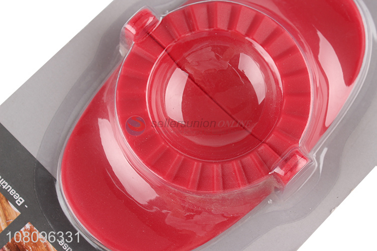 Hot selling red plastic dumpling mould kitchen gadgets