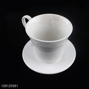 Hot selling porcelain ceramic coffee tea cup and saucer set