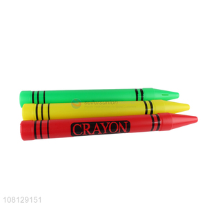 Wholesale creative crayon shaped plastic money box for children