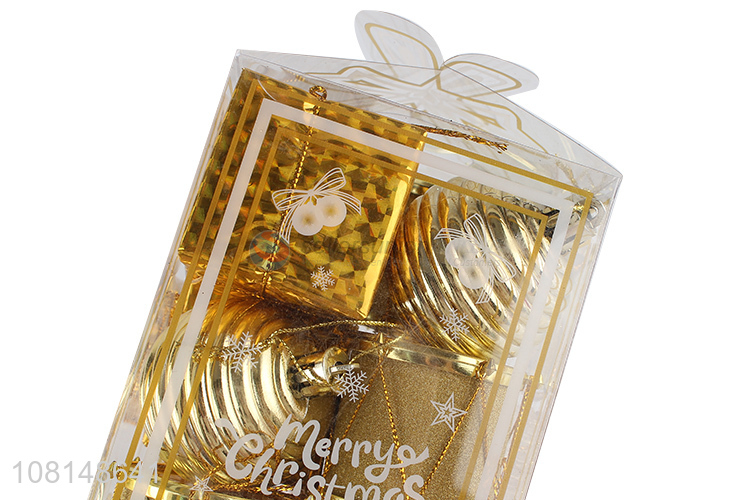 High Quality Gold Christmas Ball Mini Gift Box Christmas Decoration