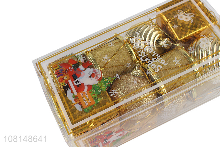 High Quality Gold Christmas Ball Mini Gift Box Christmas Decoration