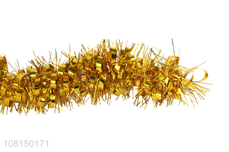 Cheap price golden wedding pendant party decorative tinsel