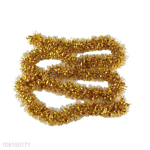 Cheap price golden wedding pendant party decorative tinsel