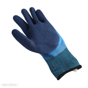 Good price <em>latex</em> coated safety <em>gloves</em> waterproof work <em>gloves</em>
