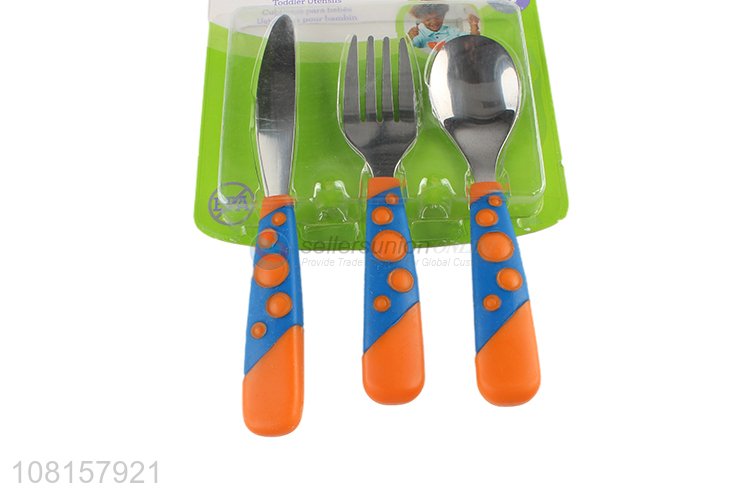 Yiwu market stainless steel bay tableware set fork spoon set