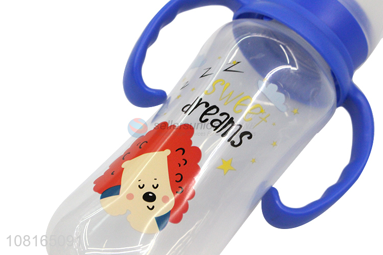 High quality reusable baby feeding bottle with handle
